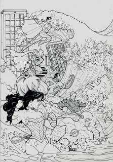 Billy Tucci - Justice league #15 cover (2012) page d