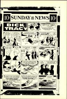 Gould - DICK TRACY, Sunday Black & White Proof | Russ Cochran