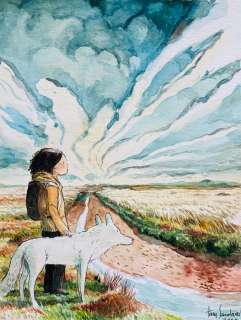 Sandoval, Tony | Sandoval, Tony - Dessin original couleur - The Wolf and the child - (2020) | Catawiki