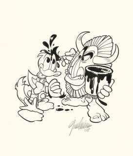 Giorgio Cavazzano | I Grandi Classici #261 - Giorgio Cavazzano - cover originale - Page volante - Exemplaire unique - (2008) | Catawiki