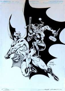Jim Lee Scott Williams - detective comics #1000 cover (batman & harley quinn! )