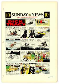 Gould - DICK TRACY, Sunday Color Proof (02/24/1957) | Russ Cochran