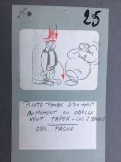 Uderzo | . - Illustration Story Board - réaliséepar Uderzo, dont OBELIX. | Catawiki