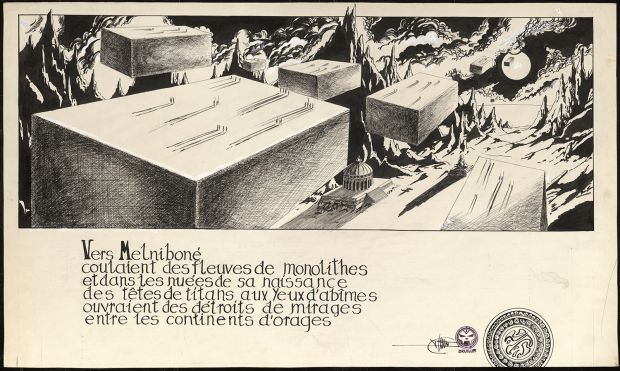 PHILIPPE DRUILLET - Planche originale découpée d’Elric le Nécromancien – P04