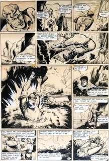 Sirius | Sirius - Originele pagina - L’Épervier bleu T5 - L’Ennemie sous la mer - (1949) | Catawiki