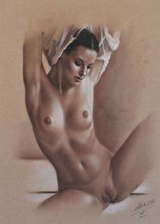 Denis Prenzel | Denis Prenzel - Original drawing - Pin-up - Amira- Size: 30 x 40 cm. - (2022) | Catawiki