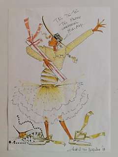 De Spiegeleer - De Spiegeleer, Chantal - Dessin original couleur dédicacé