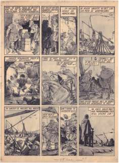Laudy, Jacques | Laudy, Jacques - De Vier Heemskinderen / La Légende des quatre fils Aymon - original page n°51 + deluxe edition - (1946/2022) | Catawiki