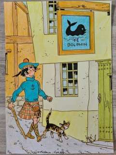 Wasterlain, Marc | Wasterlain, Marc - Dessin original couleur - Docteur Poche - Hommage Ã  Hergé - (2022) | Catawiki