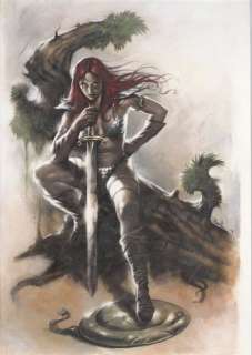 Luci Parillo | Queen Sonja #4 - Red Sonja Original Cover Artwork by Lucio Parrillo | Catawiki