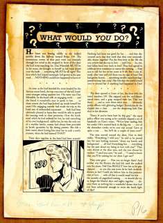 WHAT WOULD YOU DO?, a MOON, a GIRL â€¦ ROMANCE #11, Text Story, SP (1950) | Russ Cochran