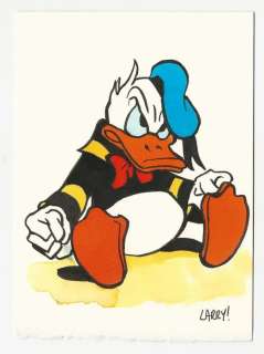 Larry Camarda | Larry Camarda - illustrazione originale "Paperino Arrabbiato" - Page volante - Exemplaire unique - (2022) | Catawiki