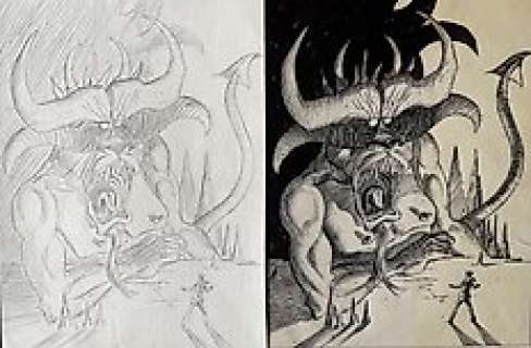 Andreas / Foerster | Andreas / Foerster - 2x Originele tekening - Styx | Catawiki