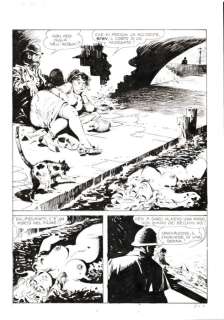 Mario Cubbino | Wallestein n. 2 - Mario Cubbino 3x Tavola Originale "Morte nella nebbia" - Page volante - Exemplaire unique - (1972) | Catawiki