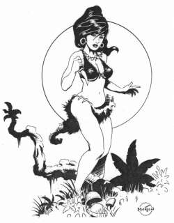 Dan Morton - Jungle girl with knife