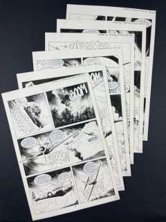 Busticchi, Paesani | Busticchi, Paesani - 6x tavole originali Mister No "Spiagge di Fuoco" - (2000) | Catawiki