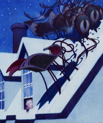 Carter Goodrich | He’s Landed Above! - Simon & Schuster, 2005 | Philippe Labaune Gallery