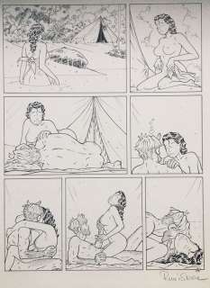 Sterne, René | Sterne, René - Planche originale - Adler T6 - L’Ile perdue - (1996) | Catawiki