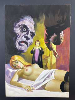 Sergio Tuois | I Notturni - Il Moloch della Leggenda - Originale di copertina - Page volante - Exemplaire unique - (1974) | Catawiki