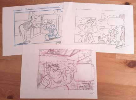 Ignasi Calvet Estéban | Donald Duck - Original Sketches - Detective Donald Duck - Esteban | Catawiki