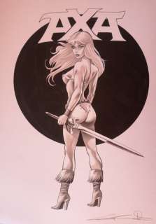 Giuseppe Candita | Axa - G. Candita - original artwork "Axa" - Page volante - Exemplaire unique (2022) | Catawiki