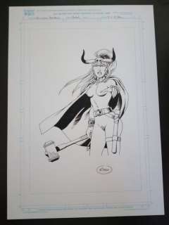 Mitton, Jean Yves | Chroniques Barbares - Dessin original érotique de Frieda - Format: env. 30 x 40 cm. | Catawiki