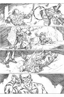 Carlos Rodríguez | Thunderbolts #136, page 9, pencils | Spanish Inq