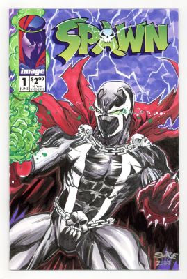 Surjit Chana | Spawn 30th Anniversary Edition (2022 Image) #1 Sketch Cover by Surjit Chana | mycomicshop.com