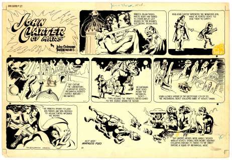 Burroughs - JOHN CARTER OF MARS #27, Sunday (06/07/1942) | Russ Cochran