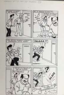 De Moor, Bob | De Moor, Bob - Planche originale - Barelli et le nez de Cléops - (1975) | Catawiki