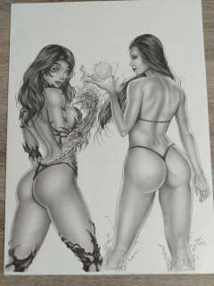 Mark Eugene | Witchblade - Original drawing - Witchblade & Aspen Matthews - Size: 30 x 40 cm. - (2021) | Catawiki