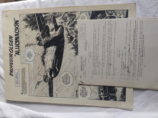 PROFESOR OLSEN. ALUCINACION. HISTORIA COMPLETA DE 8 PAGINAS ORIGINALES DE CUETO. TEXTO MARTY | todocoleccion (Buy It Now)