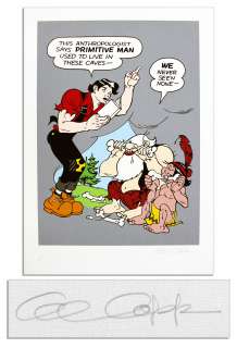 Al Capp ’’Li’l Abner’’ Colorful Artist Proof on Canvas -- Depicting Abner, Hairless Joe and Lonesome Polecat -- Signed ’’Al Capp’’ in Pencil -- 24’’ x 34’’ -- Near Fine -- From Capp Estate | Nate Sanders
