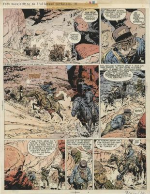 Jean Giraud - Blueberry, Tome 11 "La Mine de l‘Allemand perdu", bleu de la planche 37