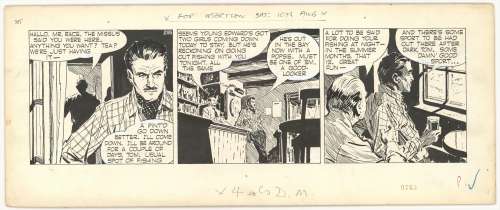 Wright - CAROL DAY, "Ebb Tide" #785 Daily Strip (1959) | Russ Cochran