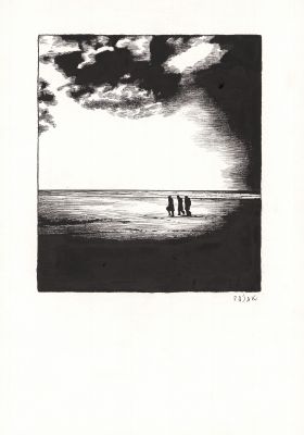 Frédéric Pajak | Sans titre, 9 - Encre de Chine, plume et pinceau sur papier | Huberty Breyne Gallery