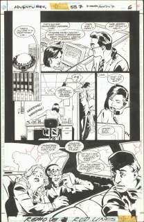 Immonen & Marzan, Jr. - ADVENTURES OF SUPERMAN #537, Pg 6, DC (1996) | Russ Cochran