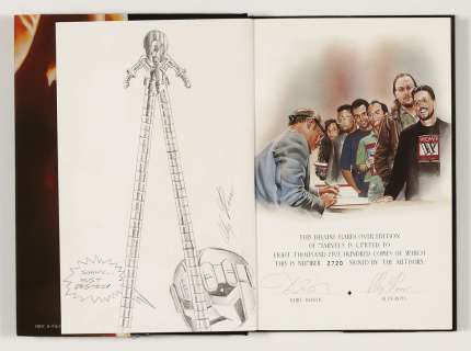 Stilt-Man Sketch by Alex Ross in Marvels HC (1994 Marvel) Limited Edition Signed | mycomicshop.com