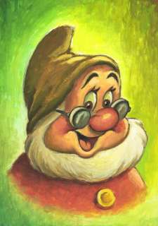 Joan Vizcarra | Doc Dwarf [Snow White and The Seven Dwarfs] - Original Painting - Joan Vizcarra - Acrylic Art - Original Artwork | Catawiki