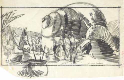 A Doctor Dolittle concept drawing by Richard Huebner | Bonhams