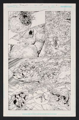 Scott Hanna, Fernando Pasarin | Original Art from Green Lantern Corps #12 (2012) Page 6 Pencils by Fernando Pasarin, Inks by Scott Hanna | mycomicshop.com (Buy It Now)