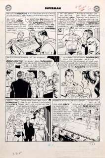 Curt Swan original artwork for Superman #165, page 6. | Profiles in History