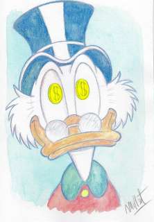 Millet | Uncle Scrooge - Scrooge’s Trend for 2023 - Signed Original Drawing by Millet | Catawiki
