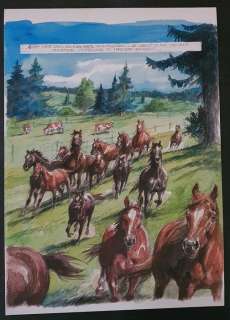 Derib | Derib - Planche originale couleur - Le Galop du silence - (2012) | Catawiki