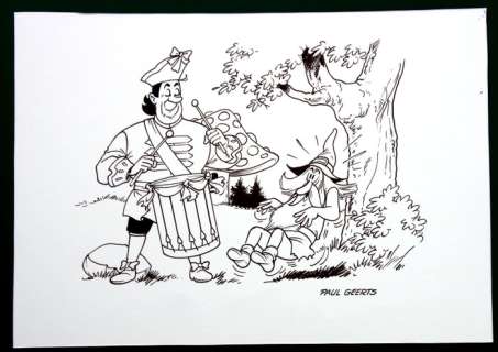 Geerts, Paul | Original drawing  - Suske en Wiske / Spike and Suzy  - De Toffe Tamboer | Catawiki