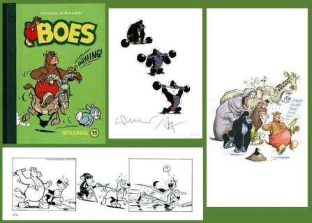 Wil Raymakers, Thijs Wilms | Boes - Luxe editie Boes Integraal deel 11 - Genummerd 08/80 - Met originele strook + ex-libris - Cartonné - EO (2020) | Catawiki