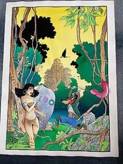 Somon, Pascal - Somon, Pascal - Dessin original couleur - Hommage à Tex Avery - (1989)