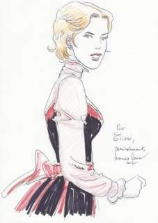 Carin. Dessin original dédicacé Victor Sackville | BDEnchères