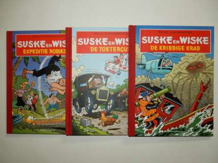 Morjaeu, Luc + Studio Vandersteen | Suske en Wiske - 3x Luxe hardcover met opdrachttekening Luc Morjaeu - De kribbige krab + De toetercup + Expeditie Robikson - Cartonné - EO - (2009/2012) | Catawiki