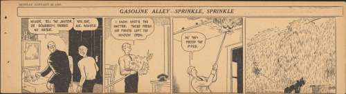 King - "Sprinkle, Sprinkle", GASOLINE ALLEY, Daily Proofs (01/22-1/27/1940) NO RESERVE! | Russ Cochran